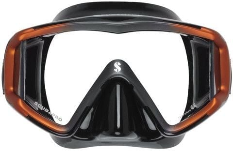 Scubapro Crystal Vu Maske Siyah/Turuncu