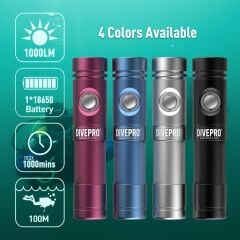 Divepro S10 Profesyonel Su Altı Feneri