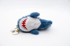 Köpek Balığı Anahtarlık Çanta Charm Mavi