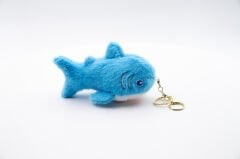 Köpek Balığı Anahtarlık Çanta Charm Turkuaz