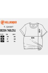 Köpekbalığı Nakışlı Yıkamalı Oversize T-Shirt M - Gri