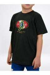 Frog Flag Black Çocuk T-shirt