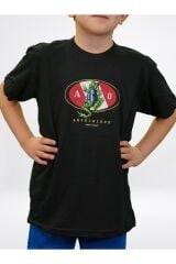 Frog Flag Black Çocuk T-shirt