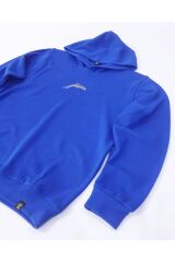 Yunus Balığı Nakışlı Kapüşonlu Sweatshirt 2XL - Mavi