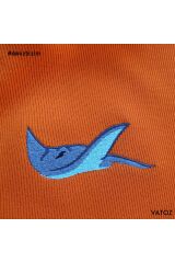 Vatoz Nakışlı Kapüşonlu Sweatshirt L - Turuncu