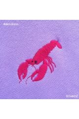 Istakoz Nakışlı Kapüşonlu Sweatshirt