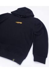 Horozbina Balığı Nakışlı Kapüşonlu Sweatshirt L - Siyah