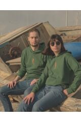 Denizatı Nakışlı Kapüşonlu Sweatshirt