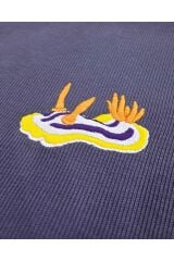 Deniz Tavşanı Nudibranch Nakışlı Kapüşonlu Sweatshirt