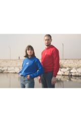 Deniz Kaplumbağası Nakışlı Kapüşonlu Sweatshirt