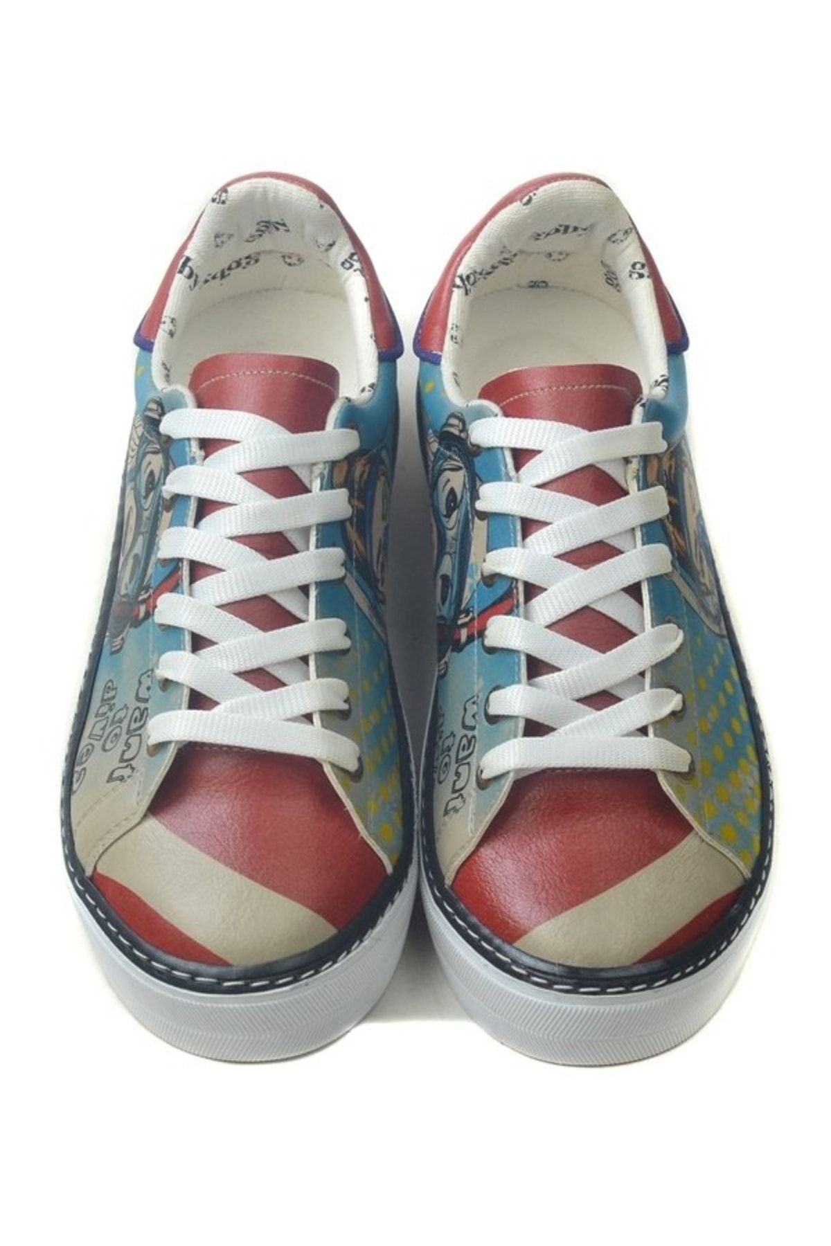 Tüplü Dalış Tasarımlı Vegan Deri Ayakkabı