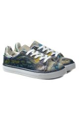 Deniz Kaplumbağası Tasarımlı Vegan Deri Ayakkabı