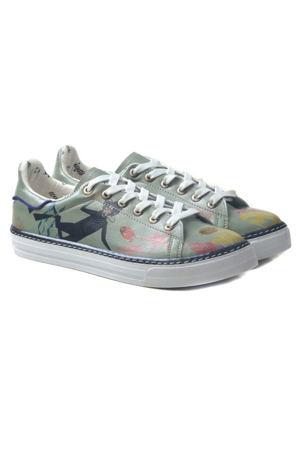 Kadın ve Erkek Dalgıç Çift Vegan Deri Ayakkabı 36 - Renkli