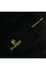 Siyah Cepli Kapşonlu Havlu Panço