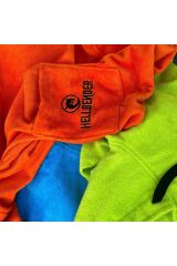 Siyah Cepli Kapşonlu Havlu Panço