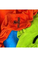 Sarı Cepli Kapşonlu Havlu Panço