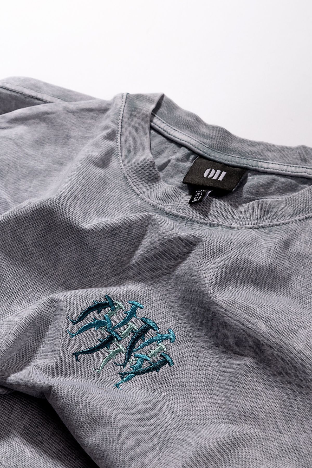 Hammerhead Nakışlı Yıkamalı Oversize T-Shirt
