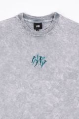 Hammerhead Nakışlı Yıkamalı Oversize T-Shirt