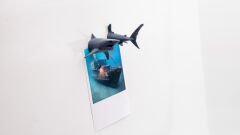 Köpek Balığı Magnet Dolap Süsü Gri