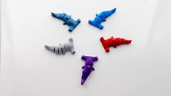 Çekiçbaş Köpekbalığı Magnet Dolap Süsü Mavi