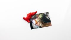 Çekiçbaş Köpekbalığı Magnet Dolap Süsü Kırmızı