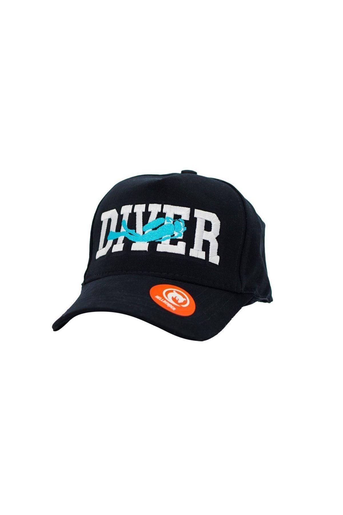Dalgıç Logo Nakışlı ® Şapka-siyah