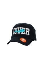 Dalgıç Logo Nakışlı ® Şapka-siyah