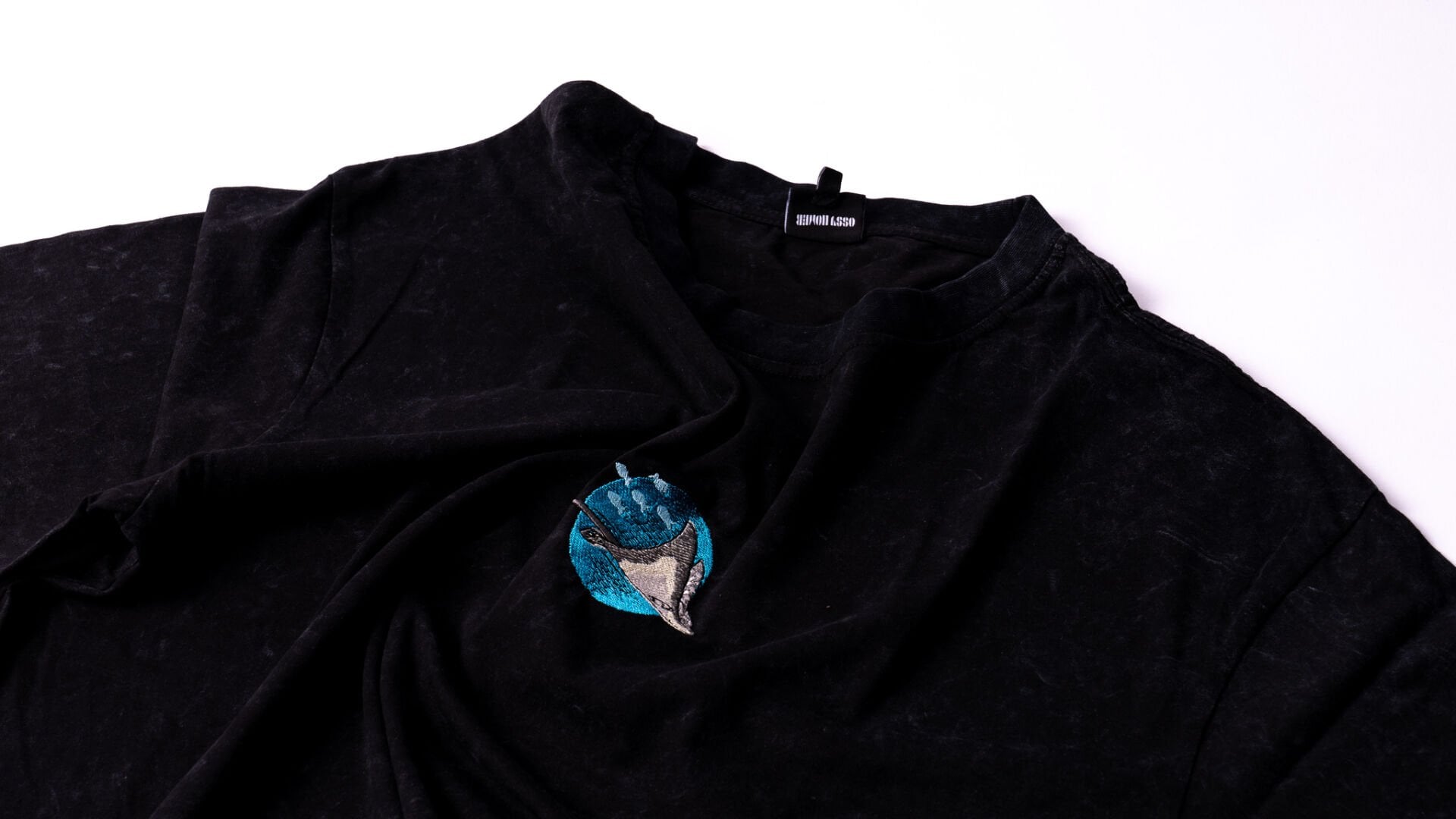 Vatoz Nakışlı Yıkamalı Oversize T-Shirt