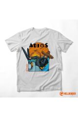Adios Dalış Temalı T-Shirt XS - Beyaz