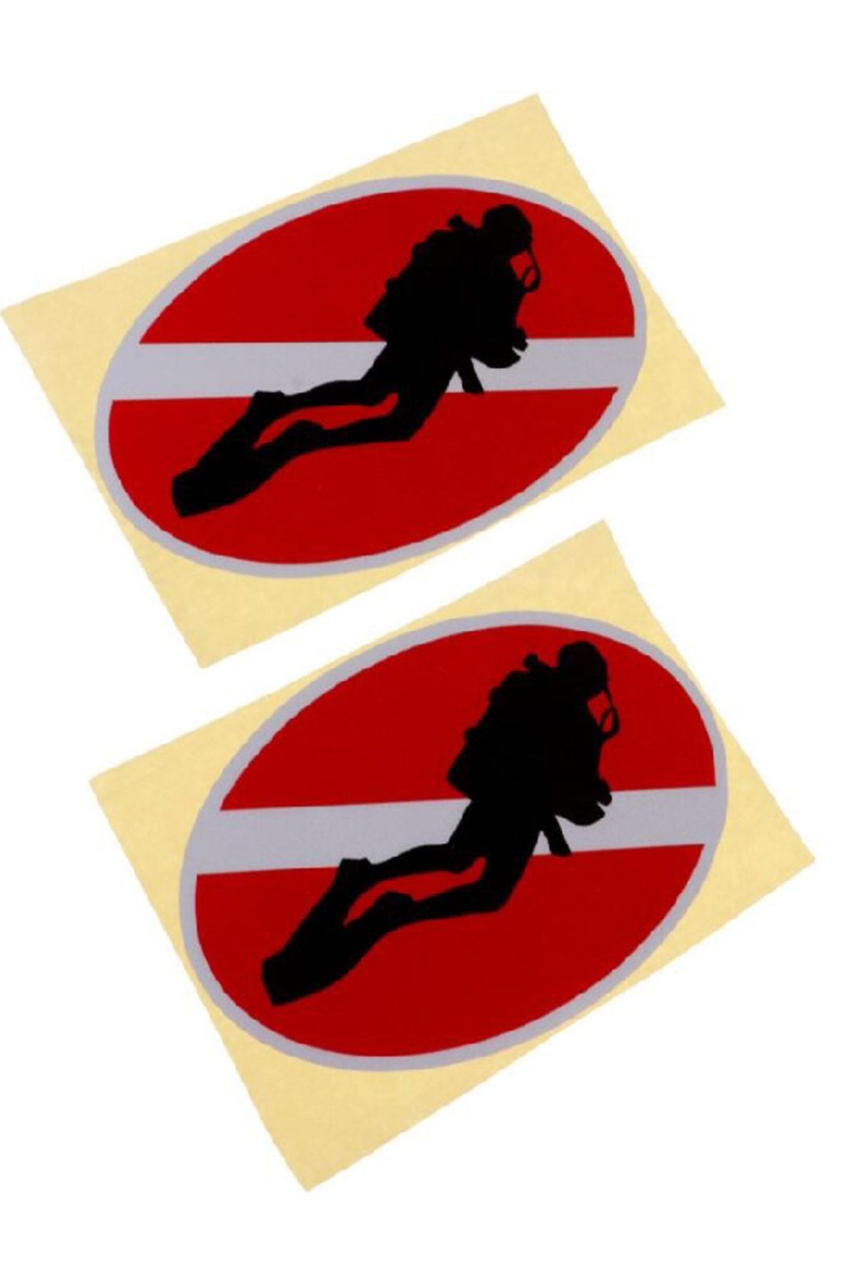 Dalgıç Sticker Yuvarlak