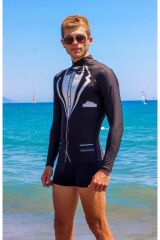 Smokin Tasarımlı Rashguard M - Çok Renkli